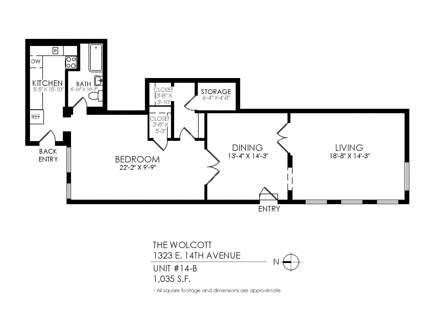 Floor Plans of The Wolcott in Denver, CO
